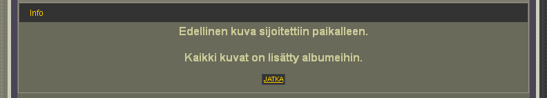 Kuvien lis�ys valmis